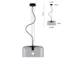 Lampadari moderni cupola in vetro disponibili in diverse misure e colori