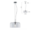 Lampadari moderni cupola in vetro disponibili in diverse misure e colori