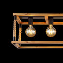 Vernon 15691-4D | Plafoniera Rustica | Legno e Corda | Globo Lighting