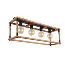 Plafoniera Vernon | Lampade Vintage | Legno e Cordone | Globo Lighting