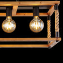 Vernon 15691-4H | Lampadari Vintage | Legno e Corda | Globo Lighting