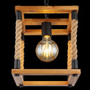 Vernon 15691H | Lampadari Vintage | Legno e Corda | Globo Lighting