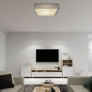 plafoniera moderna in tessuto grigio antracite per soggiorno e camera