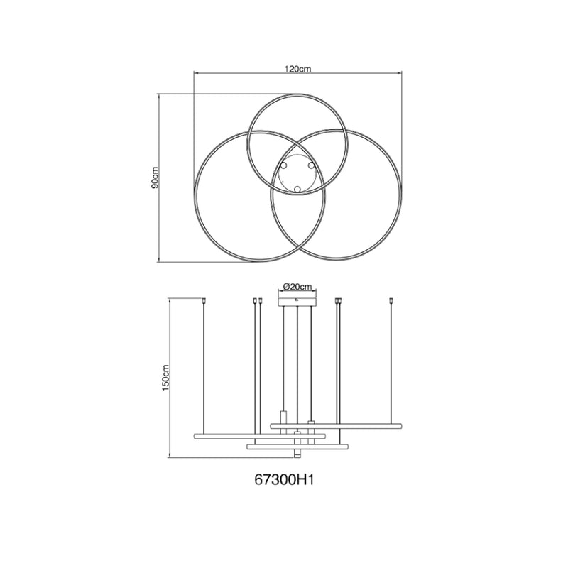 Coco 67300H1 | Lampadari LED | Illuminazione design