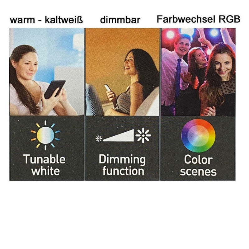iDual Performa - Faretto da incasso LED 7,5W RGB + CCT bianco variabile, IP65 per doccia