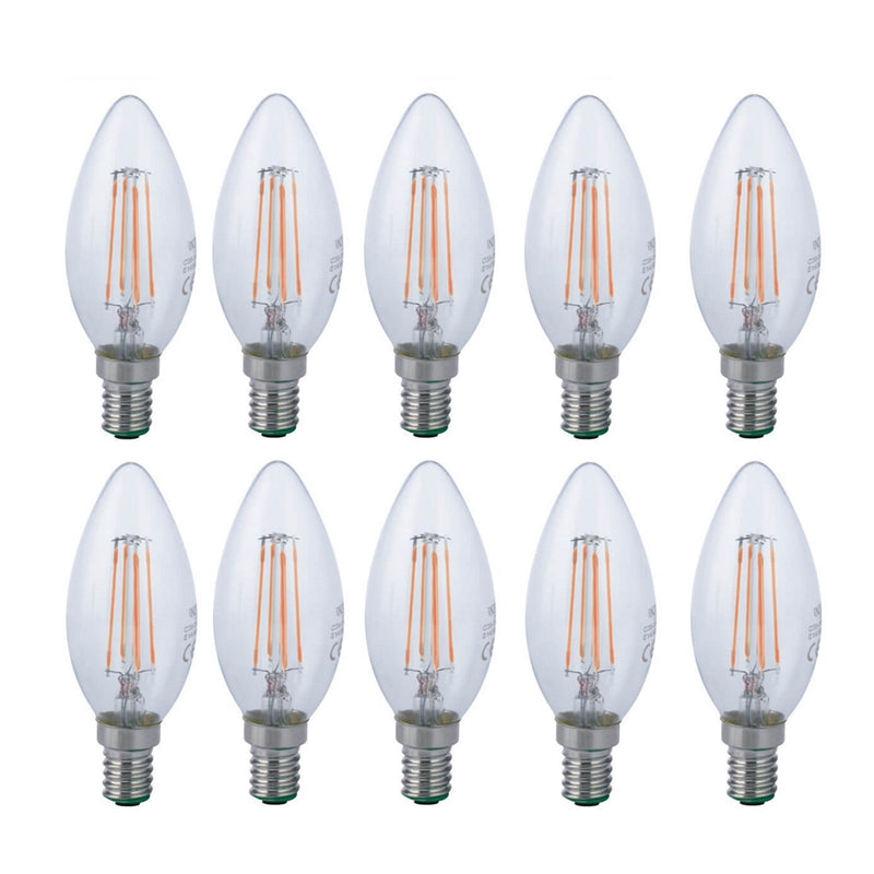 Lampadine LED | E14 4W | filamento trasparenti | Intec Light