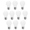 Confezione 10 lampadine LED E27 goccia 8W 950 lumen 2700K 4000K 6500K vetro satinato