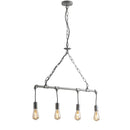 Lampadario Amarcord | Acciaio antico | Fan Europe