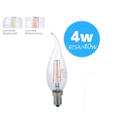 Set 10 lampadine LED E14 soffio di vento 4W 470lm luce calda naturale fredda