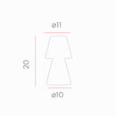 Lola 20 | Lampade Ricaricabili LED | Luce colorata RGB | NewGarden