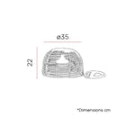 Bossa Hang | Lampadari da Esterno | Legno Fibre Naturali | NewGarden