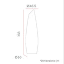 Lampada da Terra LED Fredo 170 Cable Polietilene IP65 22W 6500K 168 cm