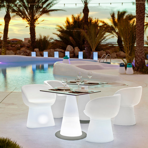 Itaca | Tavolo da esterno luminoso | illuminazione LED | Newgarden