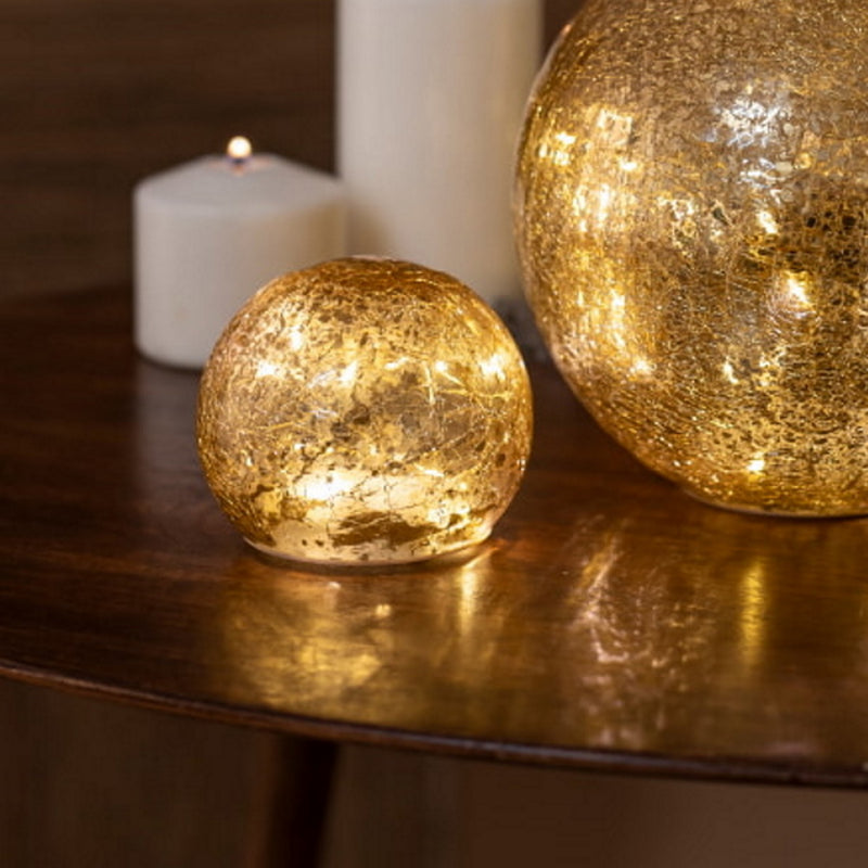 Lua | 3 Sfere vetro oro | Lampada da tavolo | Newgarden