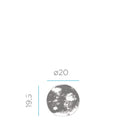 Lua 20 | Sfera vetro oro | Lampade da tavolo LED | Newgarden
