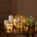 Lua 20 | Sfera vetro oro | Lampada LED | Newgarden