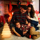 Snowy 40 Cable - Lampada in plastica luminosa ad albero di Natale, IP20, altezza 38cm, 1xE27 5W luce fredda inclusa, Newgarden