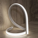 lampada da tavolo led moderna forever bianca 8w altezza 17 cm