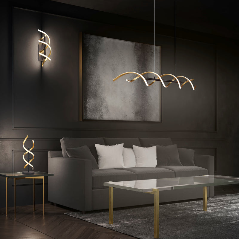 sequence oro | Lampade LED moderne | Trio Lighting