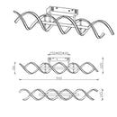 Sequence | Plafoniera dimensioni | Trio Lighting