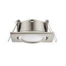 faretti da incasso quadrati acciaio satinato rila LED 540 lumen 3000K
