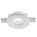 Faretto da incasso tondo a scomparsa in gesso verniciabile Ø10 cm con portalampada GU10 incluso