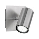 Faretto Marley acciaio satinato GU10 orientabile in metallo per studio ufficio e ingresso moderno