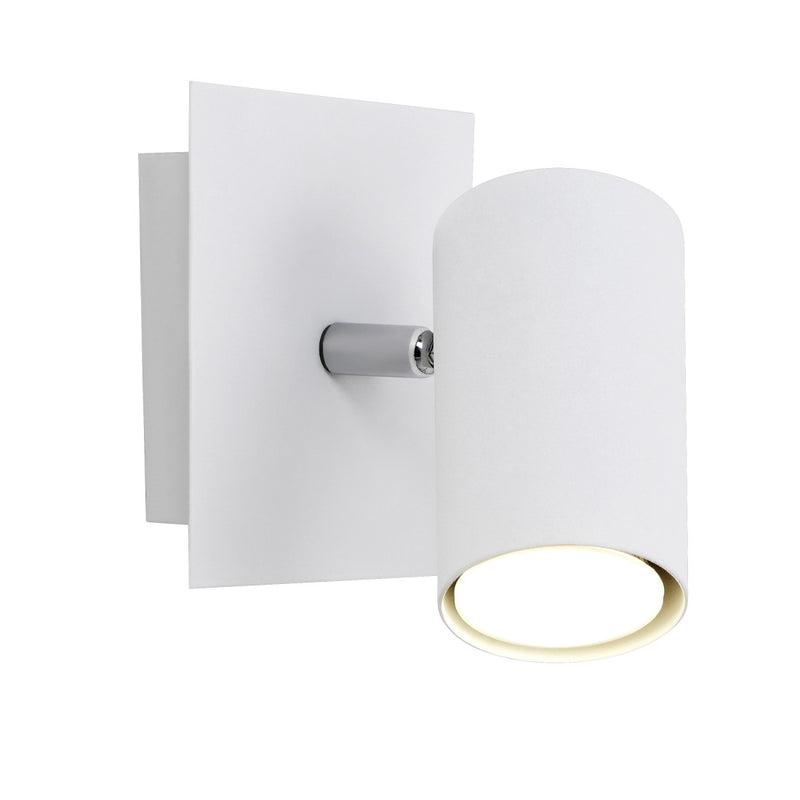 Faretto Marley bianco GU10 orientabile in metallo per camera corridoio ingresso e pareti