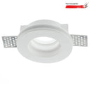 Faretto in gesso tondo verniciabile con le stesse pitture e colori del soffitto