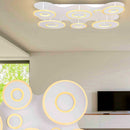 plafoniera LED Flavetto bianca moderna con telecomando