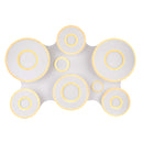 lampada a soffitto LED grande 107x80 cm per soggiorno