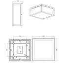 Garonne 601860242 | Plafoniera lampadario | Illuminazione da esterno | Trio Lighting