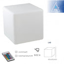 cubo luminoso geco 40 cm rgb ricaricabile da esterno