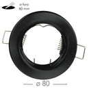 ghiera rotonda Reflex in metallo colore nero