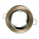 ghiera rotonda Reflex in metallo finitura bronzo antico