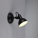 Faretto singolo spot orientabile nero, design moderno stile industrial