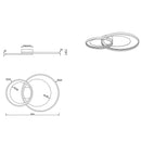 Granada nero oro | Lampadario plafoniera | ILampade moderne LED