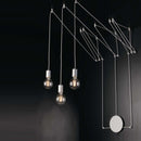 Lampada bianca da parete o soffitto 3 luci a caduta. Divertiti ad inventare il tuo punto luce!