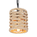 sospensione industriale nera Ø15 cm con catene decorative