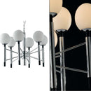 lampadario moderno diametro 70 cm con diffusori in vetro opaco