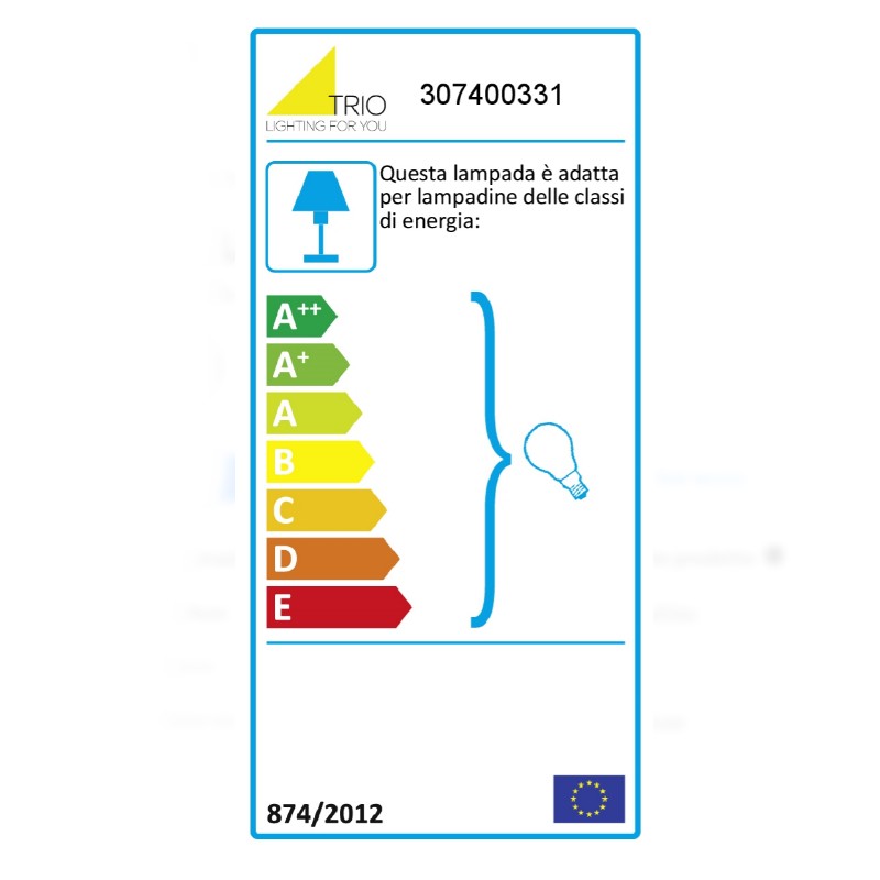 Lampadario a  sospensione moderno in metallo a spirale Ø48cm 3 luci