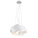 Lampadario a  sospensione moderno in metallo a spirale Ø48cm 3 luci