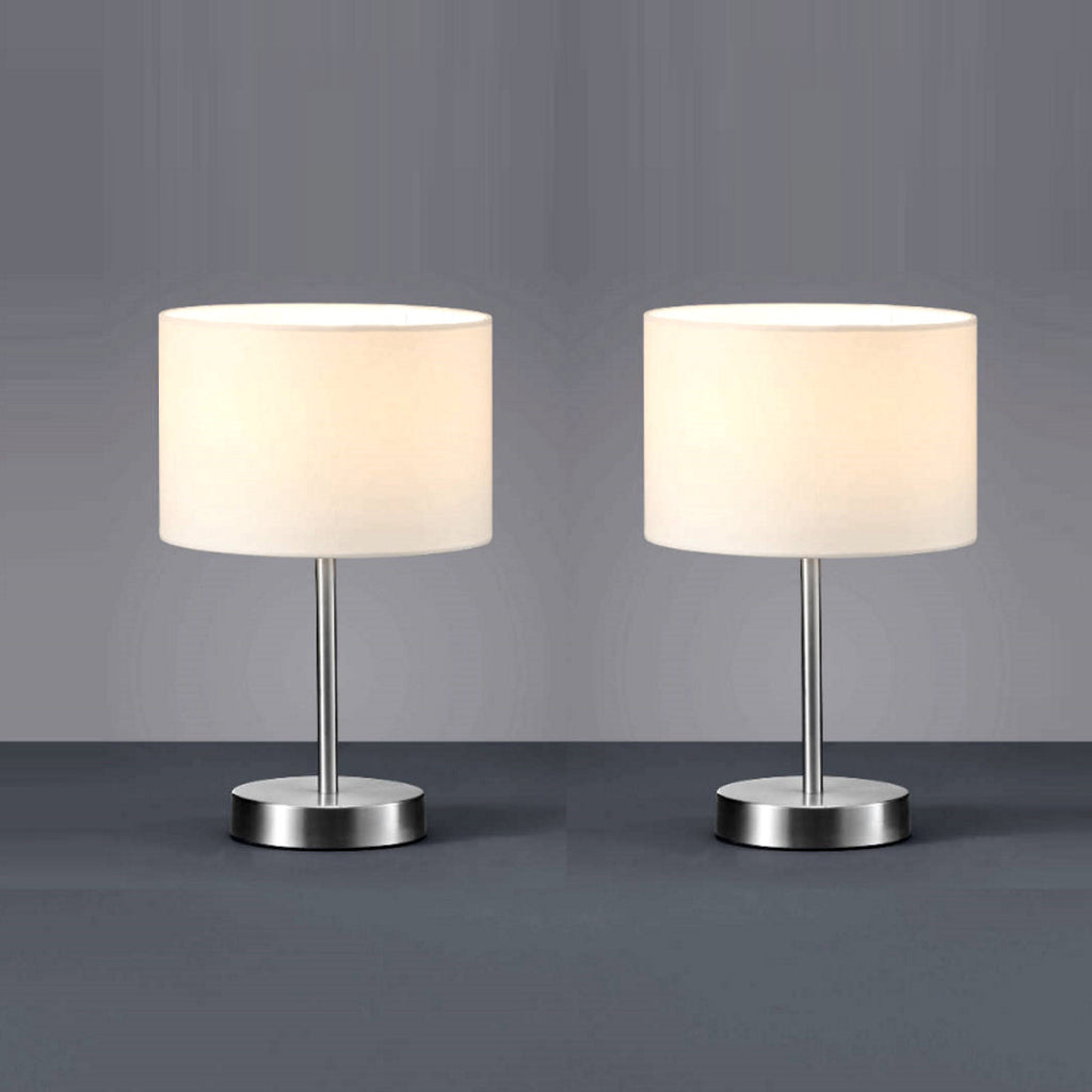 Monzana Lampada da Comodino 32cm Paralume in Tessuto Abatjour da Tavolo Luce Soffusa da Lettura Monzana Lampada da Comodino 32cm Paralume in Tessuto Abatjour da Tavolo Luce Soffusa da Lettura