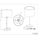 Lampada Hotels elegante per tavoli e scrivanie con attacco E27