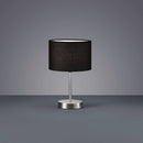 Hotels - Lampada da appoggio moderna con paralume nero Ø 20cm