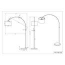 illuminazione d'interni con lampada da lettura ad arco