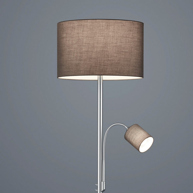 Hotel 403900211 | Piantana moderna | Tessuto grigio | Trio Lighting