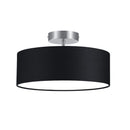 Hotel 603900202 | Plafoniera moderna | Tessuto nero | Trio Lighting