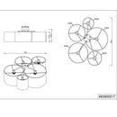 Hotel 693900517 | Plafoniera moderna | cilindri in tessuto | Trio Lighting