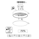 Lugano 621912401 | Plafoniere LED | Tessuto bianco